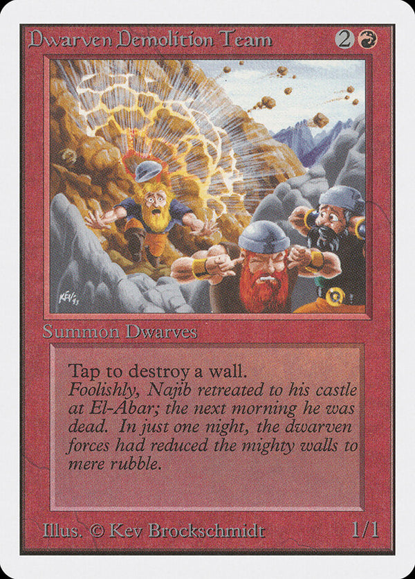 Dwarven Demolition Team - Magic: The Gathering