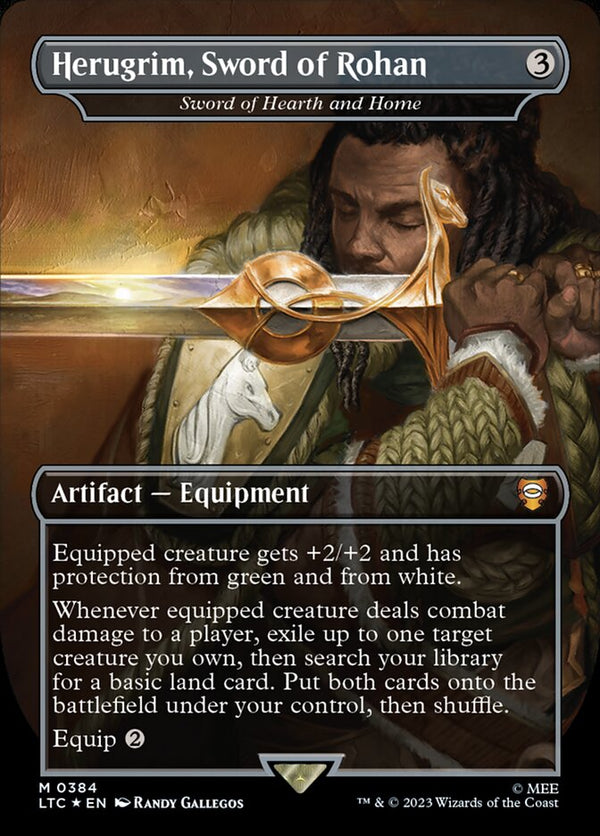 Herugrim, Sword of Rohan - Sword of Hearth and Home (Surge Foil) - Magic: The Gathering