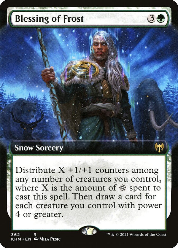 Blessing of Frost (Extended Art) - Magic: The Gathering