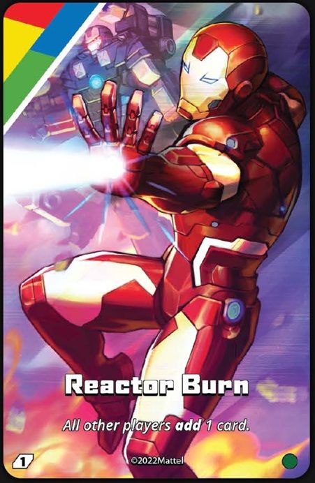 UNO Ultimate: Iron Man – Reactor Burn Foil Chase Card