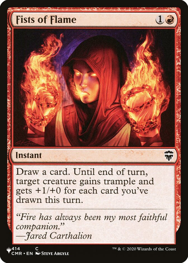 Fists of Flame (CMR) - Magic: The Gathering