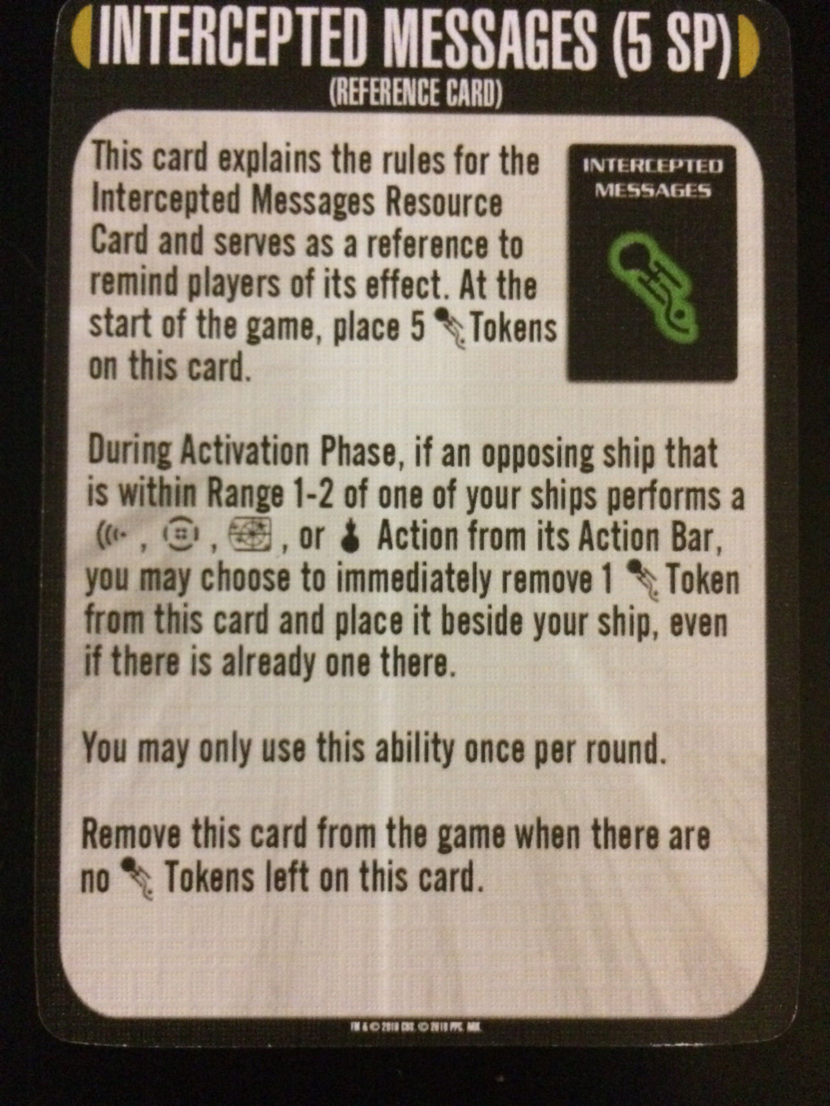 Star Trek: Attack Wing – Intercepted Messages Resource