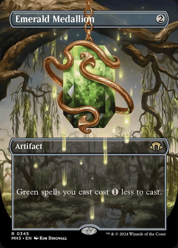 Emerald Medallion (Borderless) - Magic: The Gathering