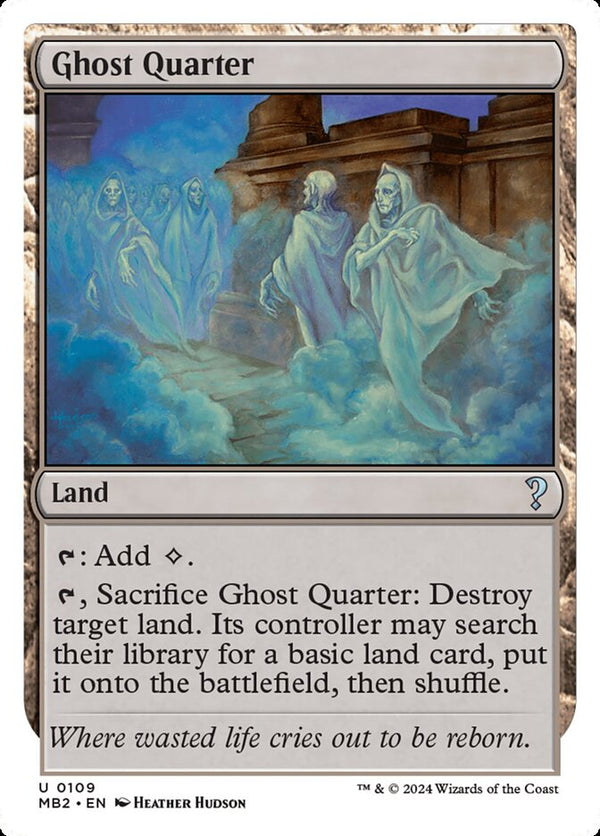 Ghost Quarter (White Border) - Magic: The Gathering
