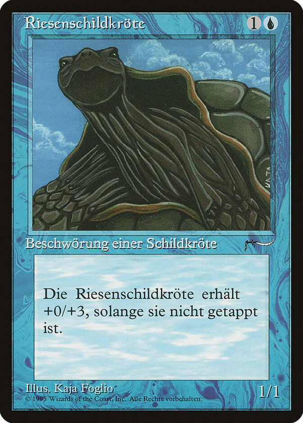 Giant Tortoise (German) - "Riesenschildkrote" - Magic: The Gathering