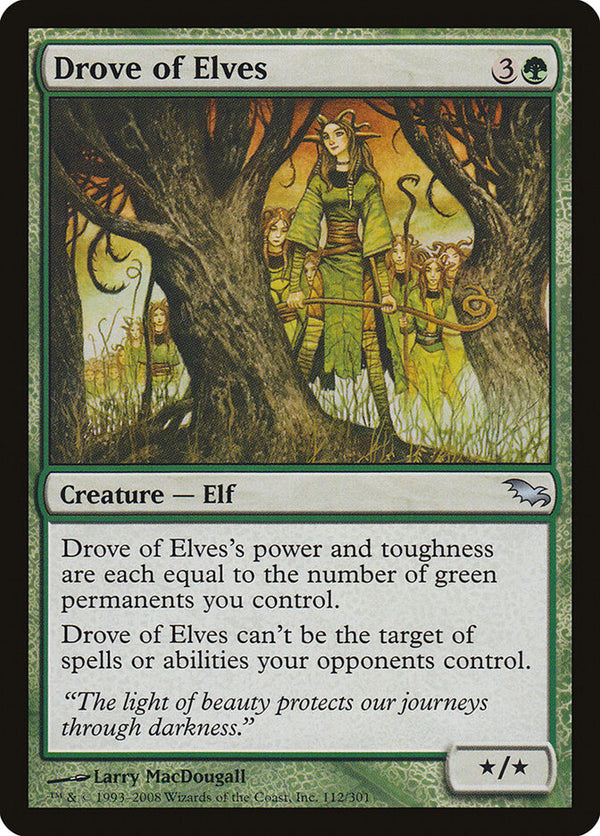 Drove of Elves - Magic: The Gathering