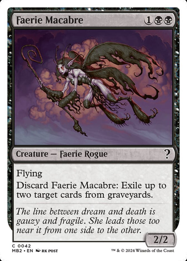 Faerie Macabre (White Border) - Magic: The Gathering
