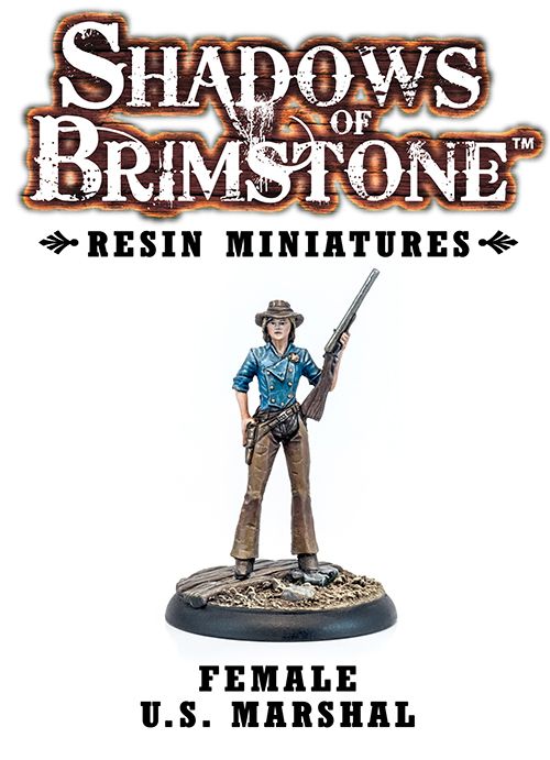 Shadows of Brimstone: Resin Female U.S. Marshal