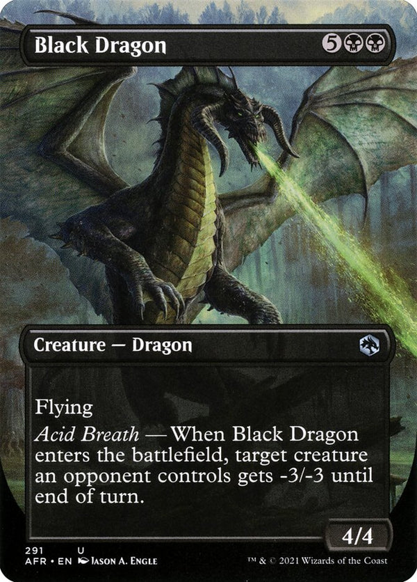 Black Dragon (Borderless) - Magic: The Gathering