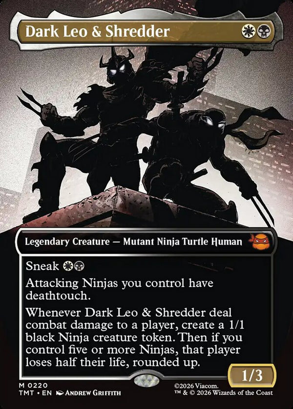Dark Leo & Shredder (Borderless) - Magic: The Gathering