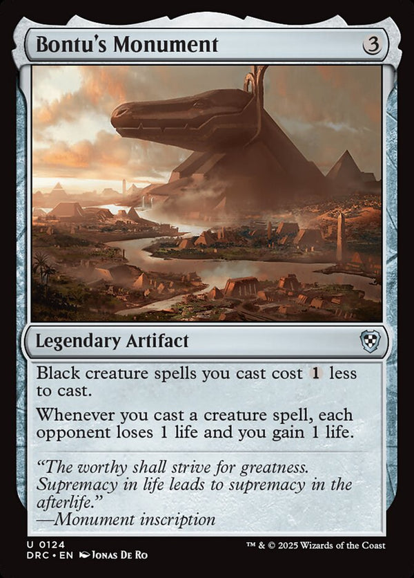 Bontu's Monument - Magic: The Gathering