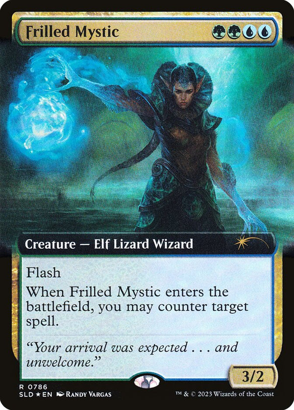 Frilled Mystic (Extended Art) - Magic: The Gathering