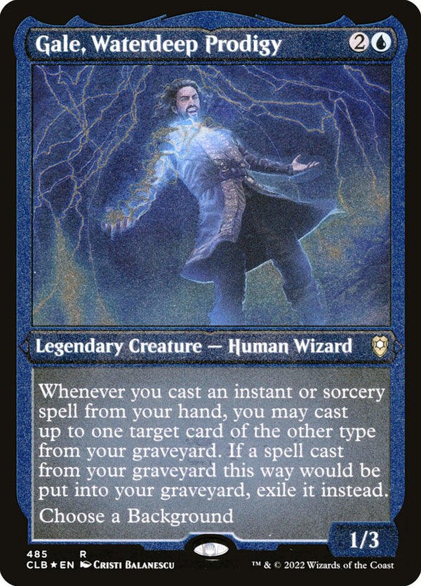 Gale, Waterdeep Prodigy (Foil Etched) - Magic: The Gathering
