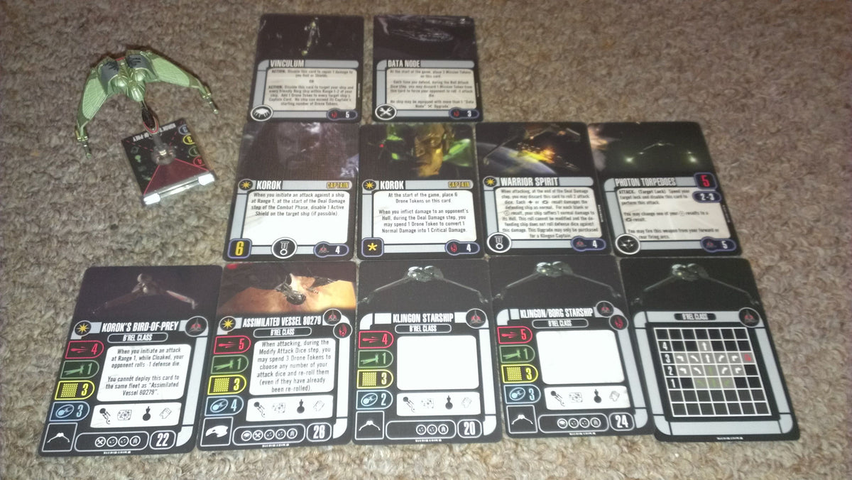 Star Trek: Attack Wing – Assimilated Vessel 80279 Klingon/Borg Expansion Pack