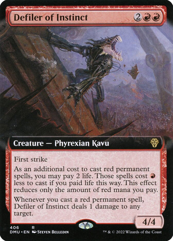 Defiler of Instinct (Extended Art) - Magic: The Gathering