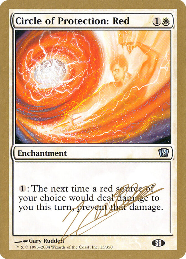 Circle of Protection: Red - 2004 Julien Nuijten (8ED) (SB) - Magic: The Gathering