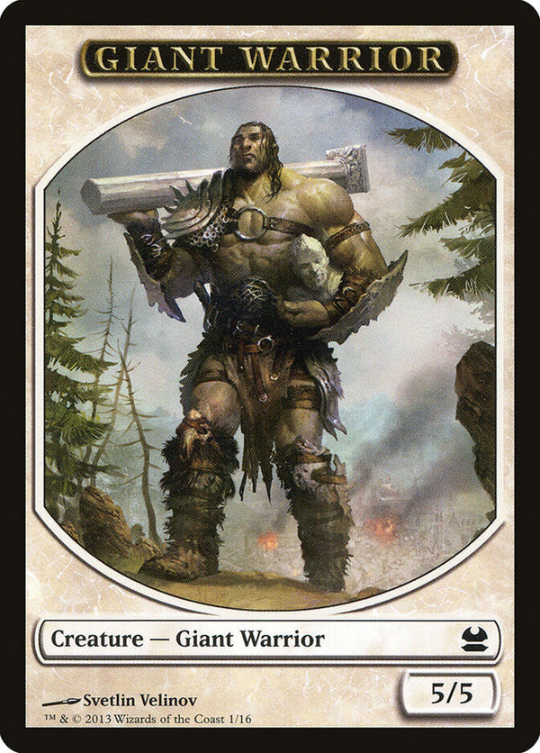 Giant Warrior Token - Magic: The Gathering