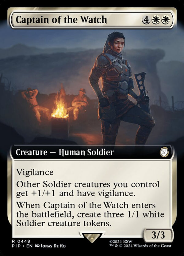Captain of the Watch (Extended Art) - Magic: The Gathering