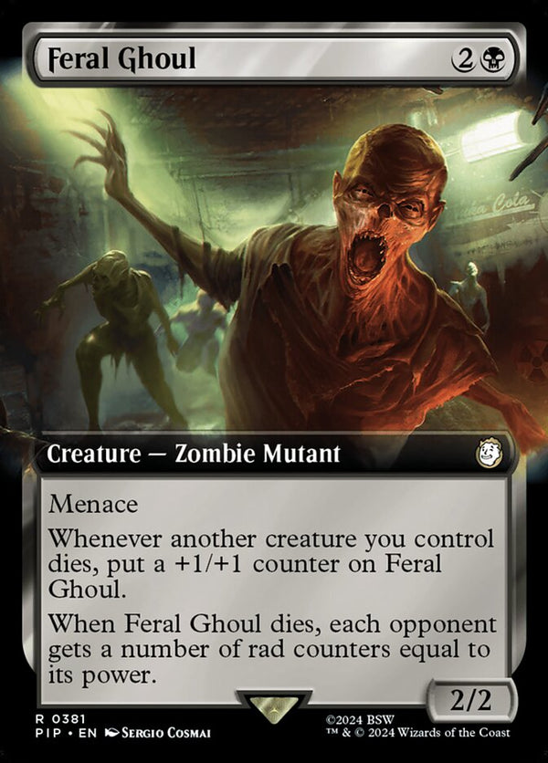 Feral Ghoul (Extended Art) - Magic: The Gathering