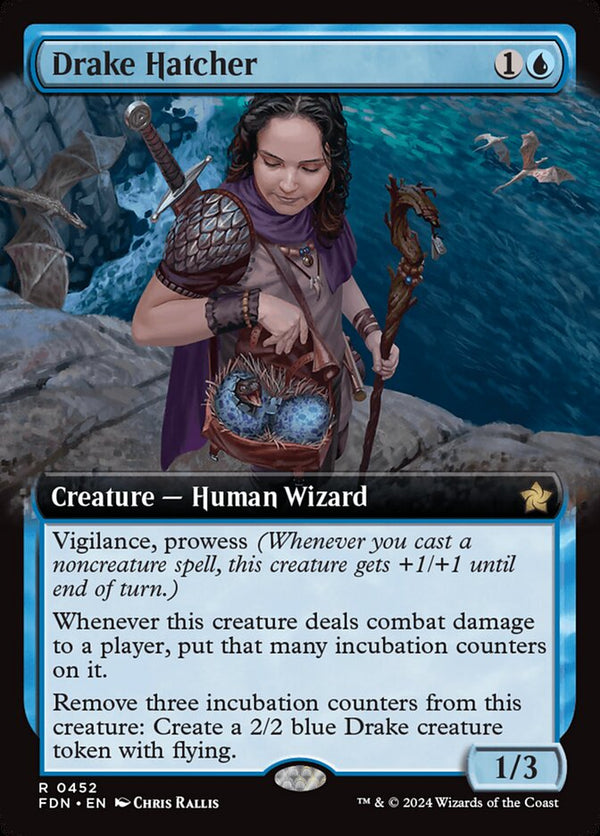 Drake Hatcher (Extended Art) - Magic: The Gathering