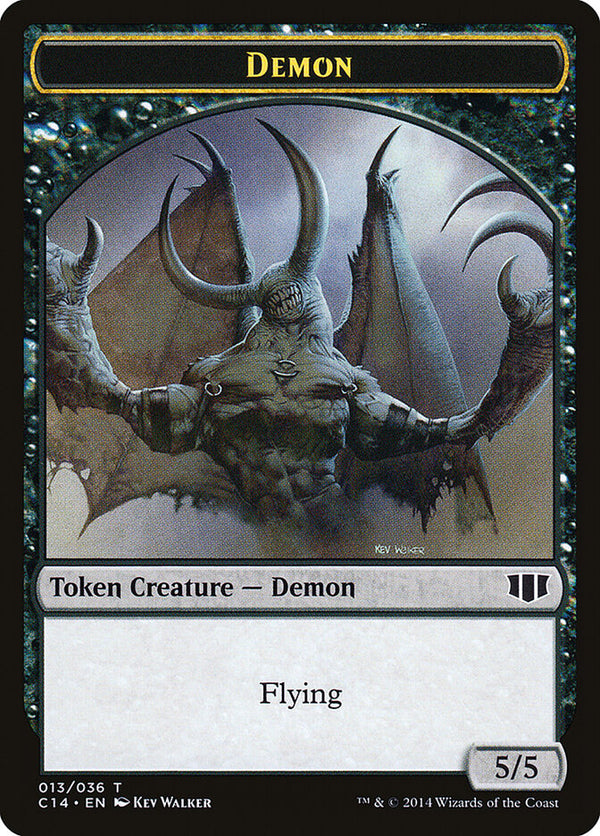 Demon (013) // Zombie (016) Double-Sided Token - Magic: The Gathering