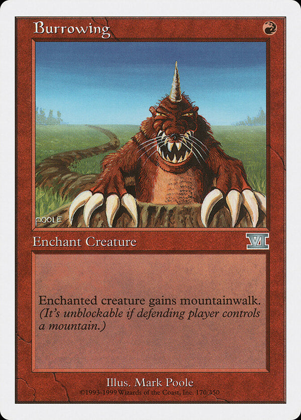 Burrowing - Magic: The Gathering