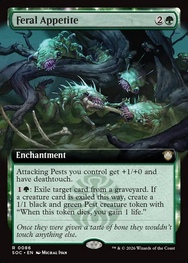 Feral Appetite (Extended Art) - Magic: The Gathering
