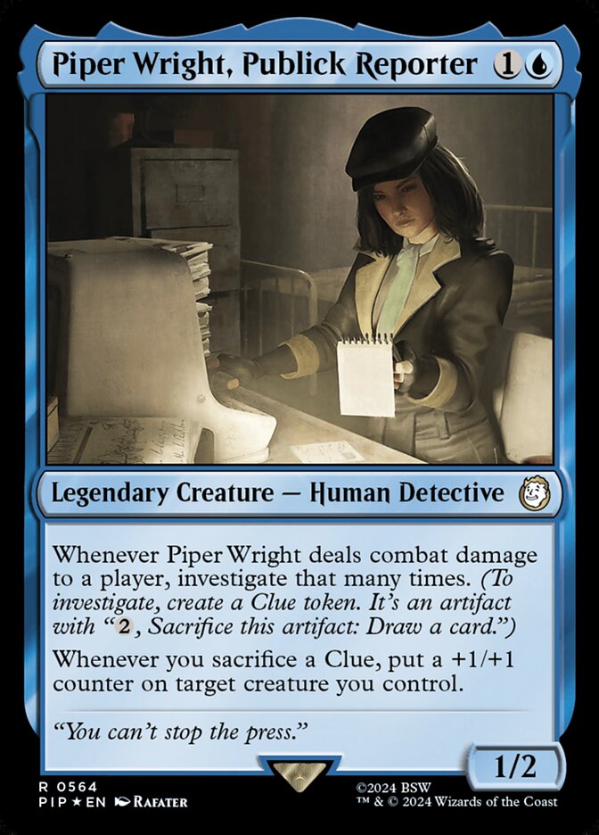 Piper Wright, Publick Reporter (Surge Foil)