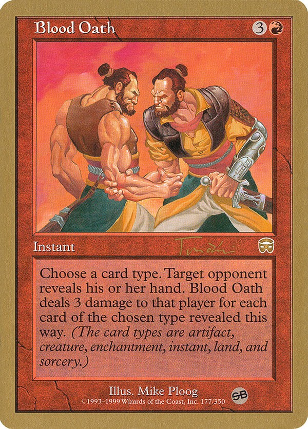 Blood Oath - 2001 Jan Tomcani (MMQ) (SB) - Magic: The Gathering