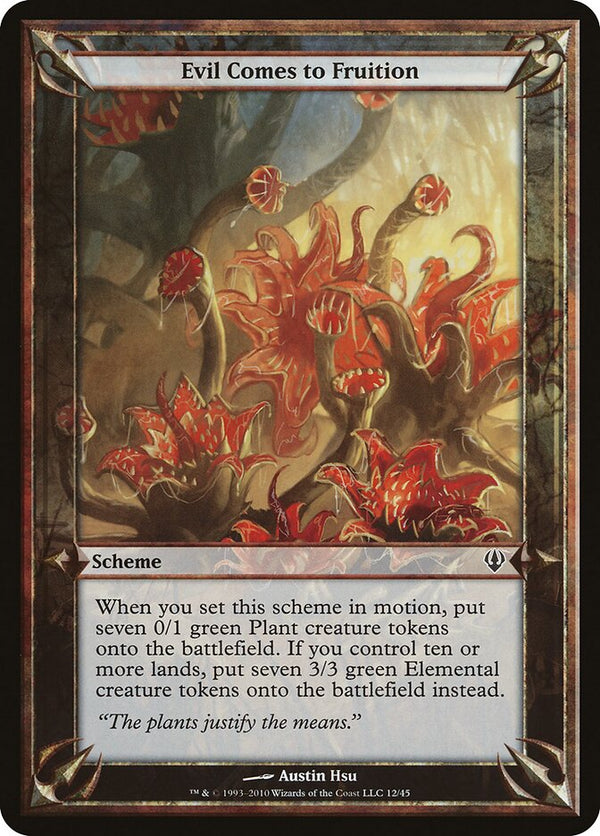 Evil Comes to Fruition (Archenemy) - Magic: The Gathering