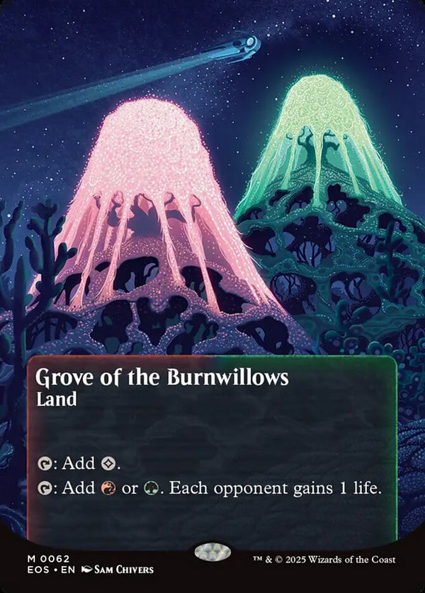 Grove of the Burnwillows (0062) (Borderless) - Magic: The Gathering