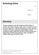 Echoing Echo - Magic: The Gathering