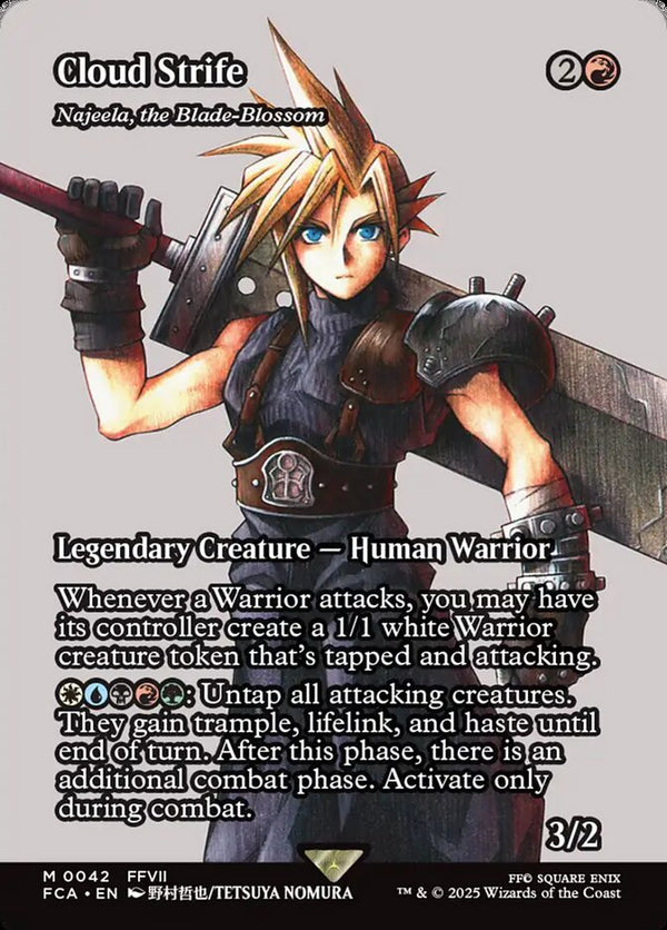 Cloud Strife - Najeela, the Blade-Blossom (Showcase) - Magic: The Gathering