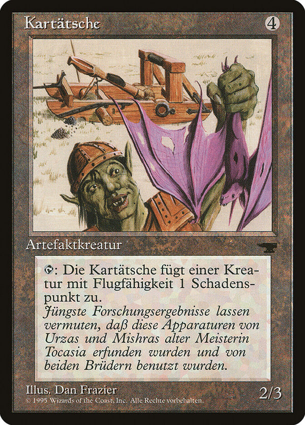 Grapeshot Catapult (German) - "Kartatsche" - Magic: The Gathering