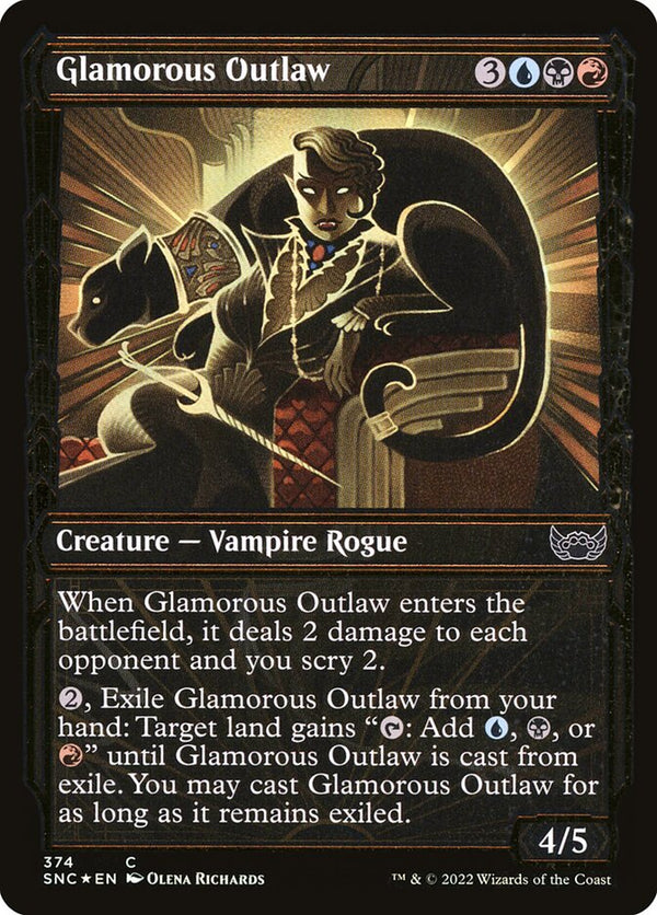 Glamorous Outlaw (Gilded Foil) - Magic: The Gathering