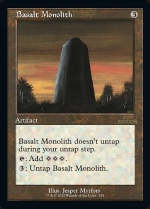 Basalt Monolith (Retro Frame) - Magic: The Gathering