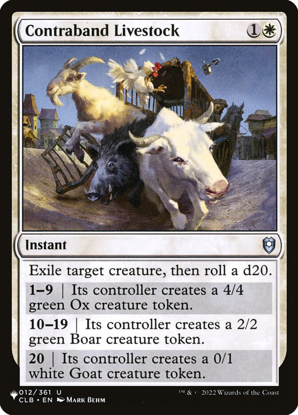 Contraband Livestock - Magic: The Gathering