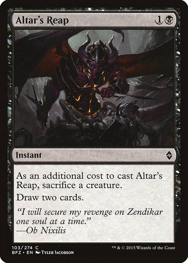 Altar's Reap - Magic: The Gathering