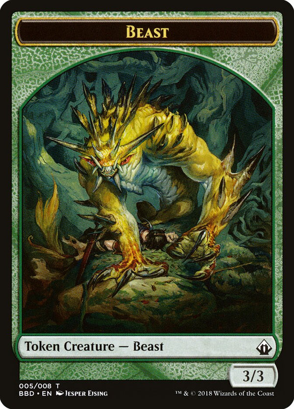 Beast Token - Magic: The Gathering