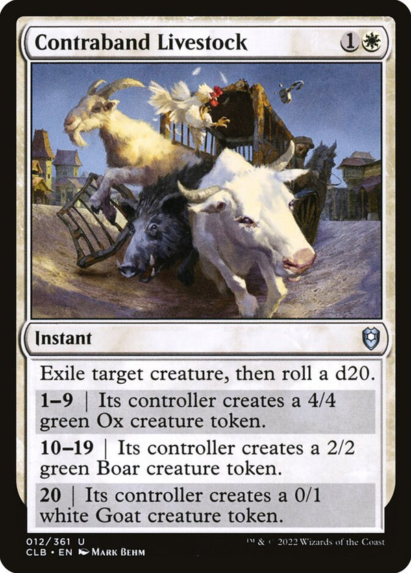 Contraband Livestock - Magic: The Gathering