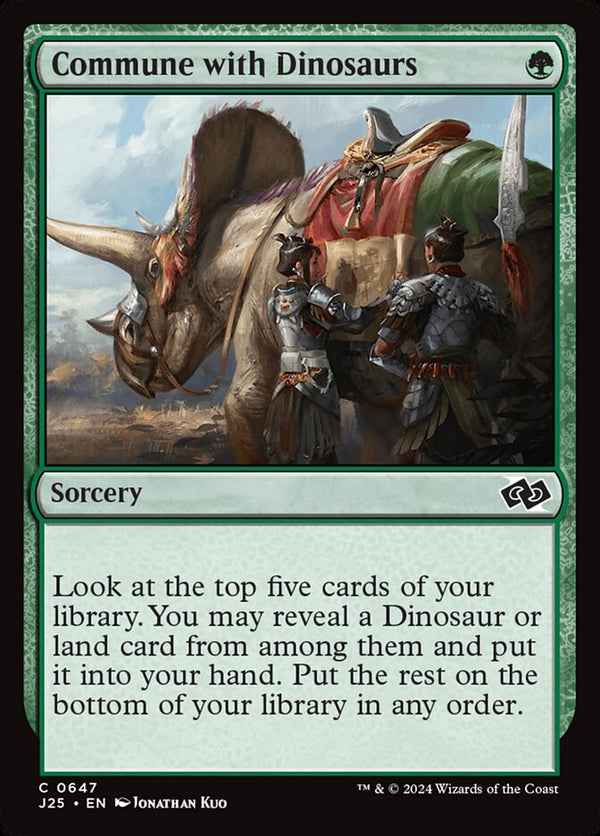 Commune with Dinosaurs - Magic: The Gathering