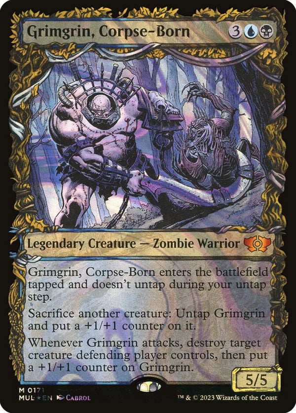 Grimgrin, Corpse-Born (Halo Foil) - Magic: The Gathering