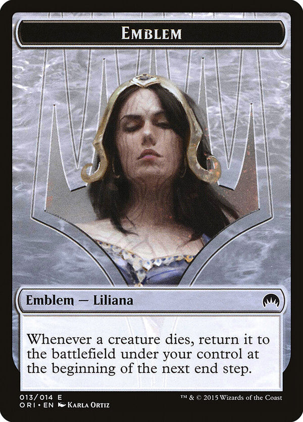 Emblem - Liliana, Defiant Necromancer - Magic: The Gathering