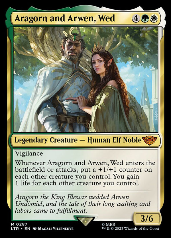 Aragorn and Arwen, Wed - Magic: The Gathering