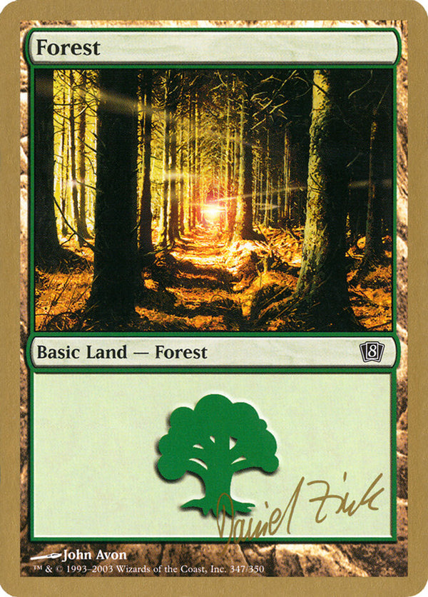 Forest (347) - 2003 Daniel Zink (8ED) - Magic: The Gathering