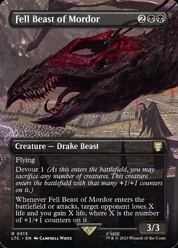Fell Beast of Mordor (Borderless) - Magic: The Gathering