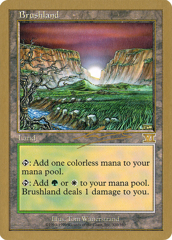 Brushland - 2000 Nicolas Labarre (6ED) - Magic: The Gathering