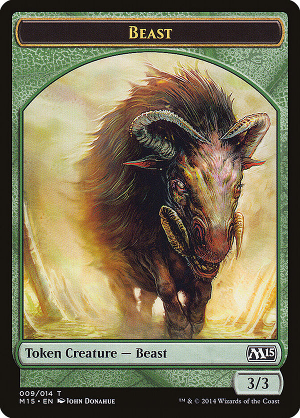 Beast Token (Green) - Magic: The Gathering