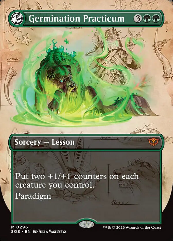 Germination Practicum (Borderless) - Magic: The Gathering