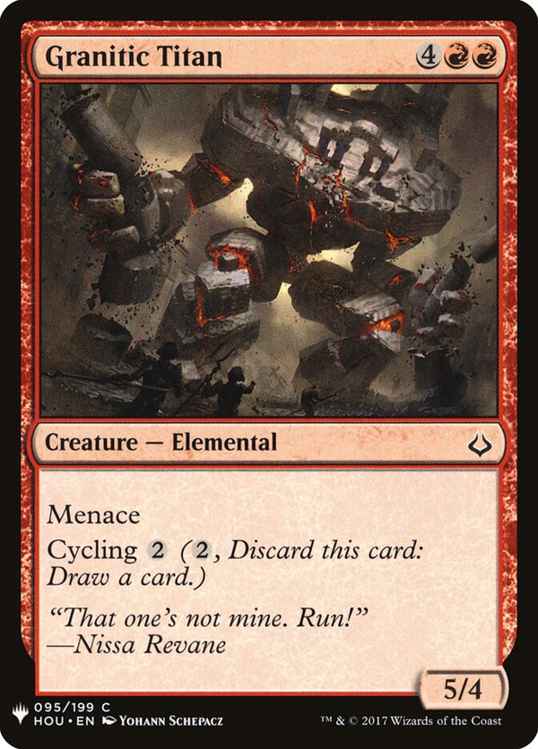 Granitic Titan - Magic: The Gathering